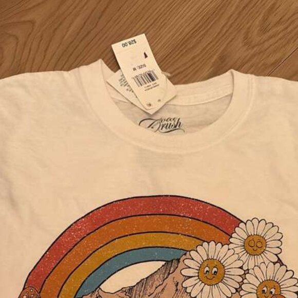 Retro Colorado Come Take A Peak Ombre Dip Dye Oversized T-Shirt - Picture 3 of 8